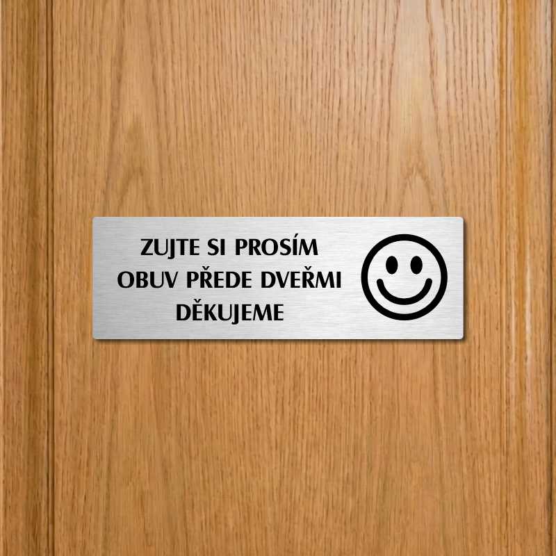 Zujte se, 240x79mm, stříbrná popiska s dvojtým rámečkem